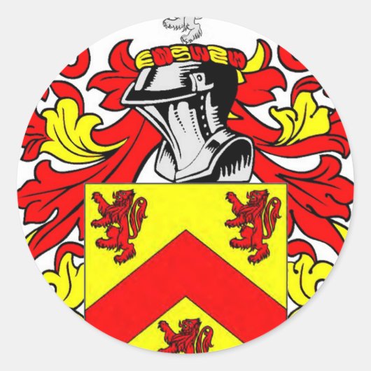 ヒューズ（アイルランド）コート・オブ・アームズ ラウンドシール (正面)