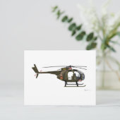 ヒューズOH-6カイユス恋しく思クルド ポストカード (スタンド正面)