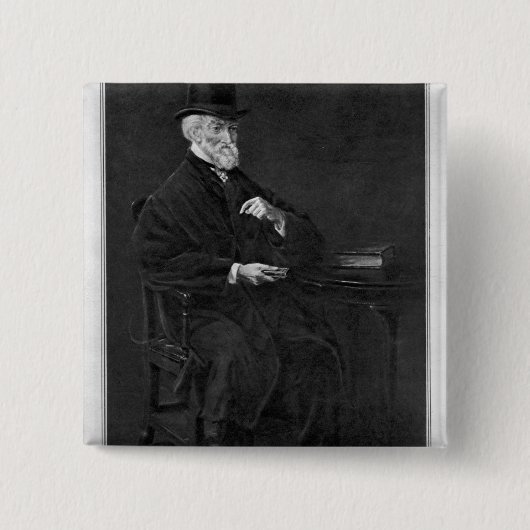 ヒューバートジョージde Burgh缶詰に 缶バッジ (正面)