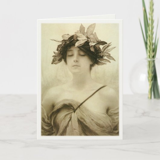 ヒューバートフォンHerkomer Paintingが付いている挨拶状 カード (正面)