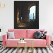 ヒューバート・ロバートによるオベリスク キャンバスプリント (インサイチュ (リビング))