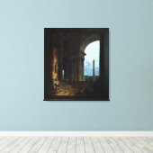 ヒューバート・ロバートによるオベリスク キャンバスプリント (インサイチュ (ウッドフロア))