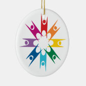 ヒューマニストの虹のリング セラミックオーナメント (右)