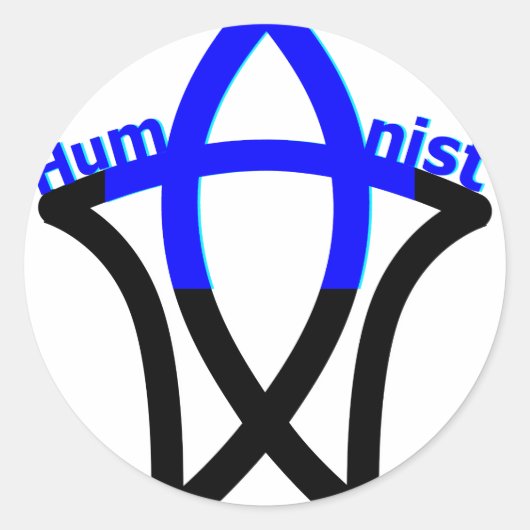 ヒューマニストシンボル ラウンドシール (正面)