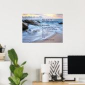 ヒューマニティはアン海 – マハトマガンジー引用文 ポスター (ホームオフィス)