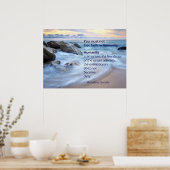 ヒューマニティはアン海 – マハトマガンジー引用文 ポスター (キッチン)