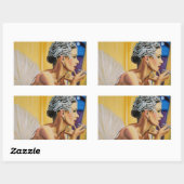 ヒューマニティバレリーナ 長方形シール (シート)