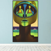 ヒューマンより超越した キャンバスプリント (インサイチュ (ウッドフロア))