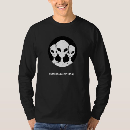 ヒューマンアレント実在エイリアン Tシャツ (正面)