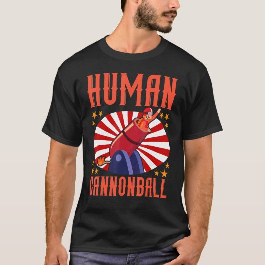 ヒューマンカンノンボールサーカス&ピエロ Tシャツ (正面)