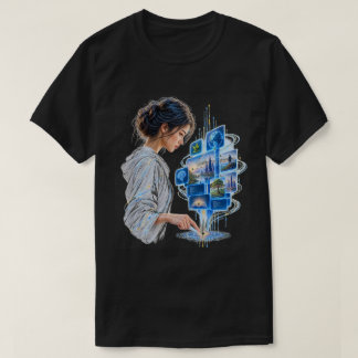 ヒューマンタッチAIインターフェース クリエイティブテクノロジー Tシャツ