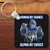ヒューマンバイ偶然アルファバイチョイスパロデイアルファウルフ キーホルダー (正面)