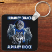 ヒューマンバイ偶然アルファバイチョイスパロデイアルファウルフ キーホルダー (裏面)