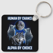 ヒューマンバイ偶然アルファバイチョイスパロデイアルファウルフ キーホルダー (裏面)