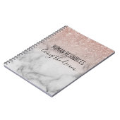 ヒューマンリソーシズリビングザドリームバラ金ゴールド ノートブック (左側)