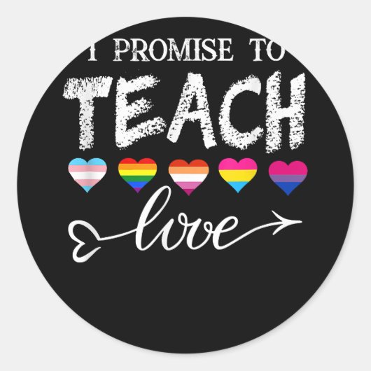 ヒューマンレインボーフラグ6 ラウンドシール (正面)