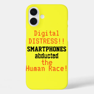 ヒューマン頭が切れる・レース・デジタル・おもしろいを拉致した電話 iPhone 16 PLUSケース