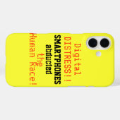 ヒューマン頭が切れる・レース・デジタル・おもしろいを拉致した電話 Case-Mate iPhoneケース (裏面 (横))