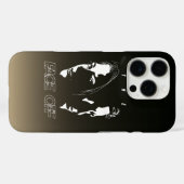 ヒューマン フェイスオフ シルエット アート | Case-Mate iPhoneケース (裏面 (横))