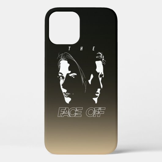 ヒューマン フェイスオフ シルエット アート｜ Case-Mate iPhoneケース (裏面)
