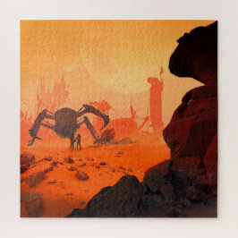 ヒューマン・ライフ・オン・火星SFファンタジー ジグソーパズル