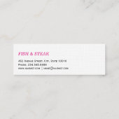 ヒューマー・ライトブルー・シリーズ スキニー名刺 (裏面)