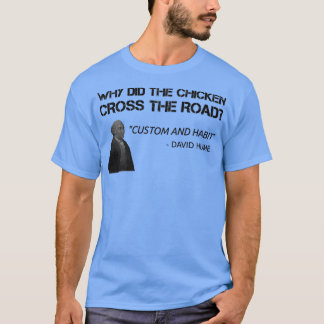 ヒュームおもしろい哲学先生学生哲学者 Tシャツ