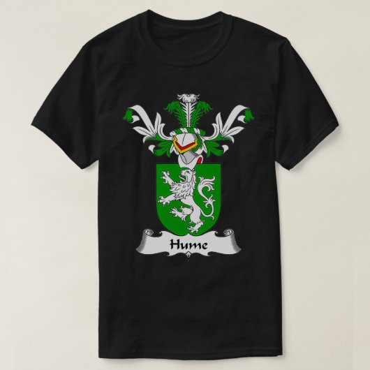 ヒュームコートオブアームズ家紋 Tシャツ (デザイン正面)