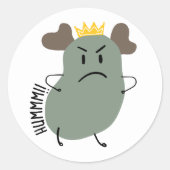 ヒューム怒小さな緑の王子 ラウンドシール (正面)