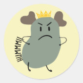 ヒューム怒小さな緑の王子 ラウンドシール (正面)