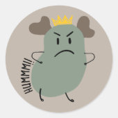 ヒューム怒小さな緑の王子 ラウンドシール (正面)