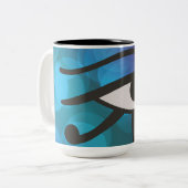 ヒューロスの目。 ツートーンマグカップ (正面左)