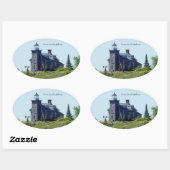 ヒューロンアイランドライトハウスシール 楕円形シール (シート)