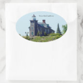 ヒューロンアイランドライトハウスシール 楕円形シール (バッグ)