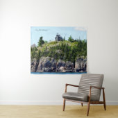 ヒューロンアイランドライトハウス広角 タペストリー (インサイチュ(横))