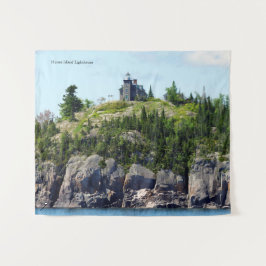 ヒューロンアイランドライトハウス広角 タペストリー