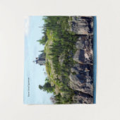 ヒューロンアイランドライトハウス広角 タペストリー (正面)