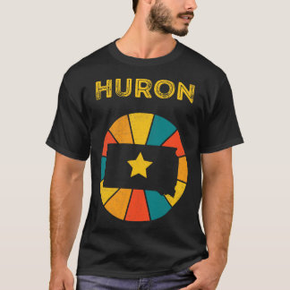 ヒューロンサウスダコタヴィンテージ動揺して土産1 Tシャツ