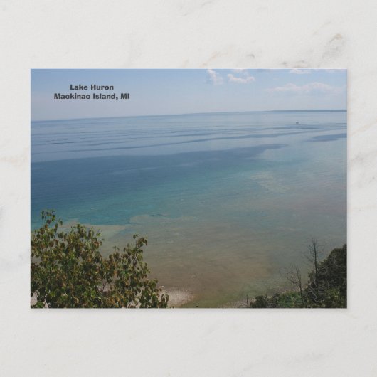 ヒューロン湖マキナック島(MI) ポストカード (正面)