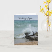 ヒューロン湖考えるの力のカード カード (黄色い花)