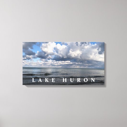 ヒューロン湖雲 キャンバスプリント (正面)