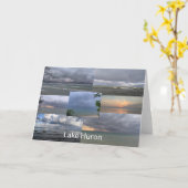 ヒューロン湖 カード (黄色い花)