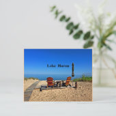 ヒューロン湖 ポストカード (スタンド正面)