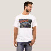 ヒューロン、オハイオ州-エリー湖-大きい手紙場面 Tシャツ (正面フル)