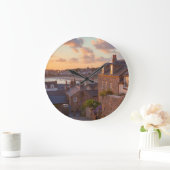 ヒュー町、小さな大きな時計の島 ラージ壁時計 (ホーム)