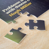 ヒュー・ミラ感動的ー引用文「機会」 ジグソーパズル (側面)