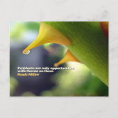 ヒュー・ミラ感動的ー引用文「機会」 ポストカード (正面)