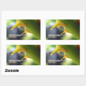 ヒュー・ミラ感動的ー引用文「機会」 長方形シール (シート)