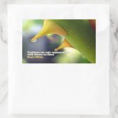 ヒュー・ミラ感動的ー引用文「機会」 長方形シール (バッグ)