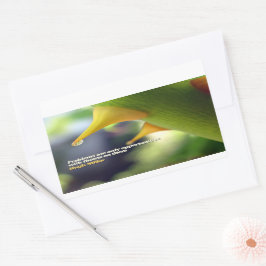 ヒュー・ミラ感動的ー引用文「機会」 長方形シール